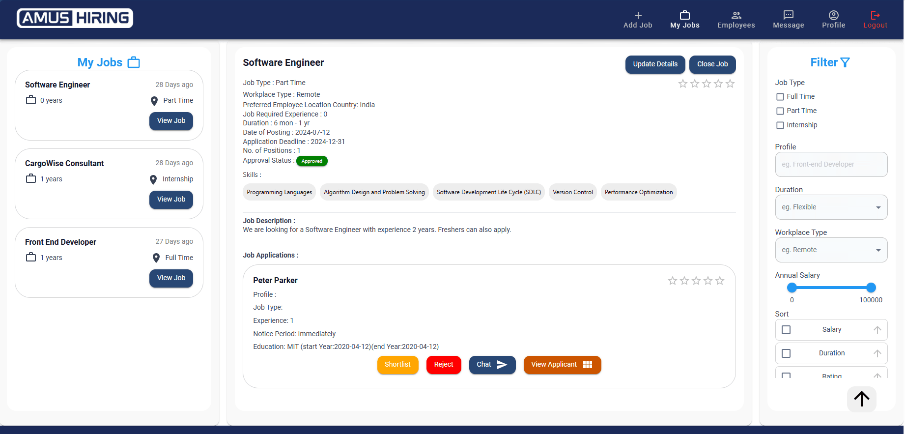 cPortal Dashboard