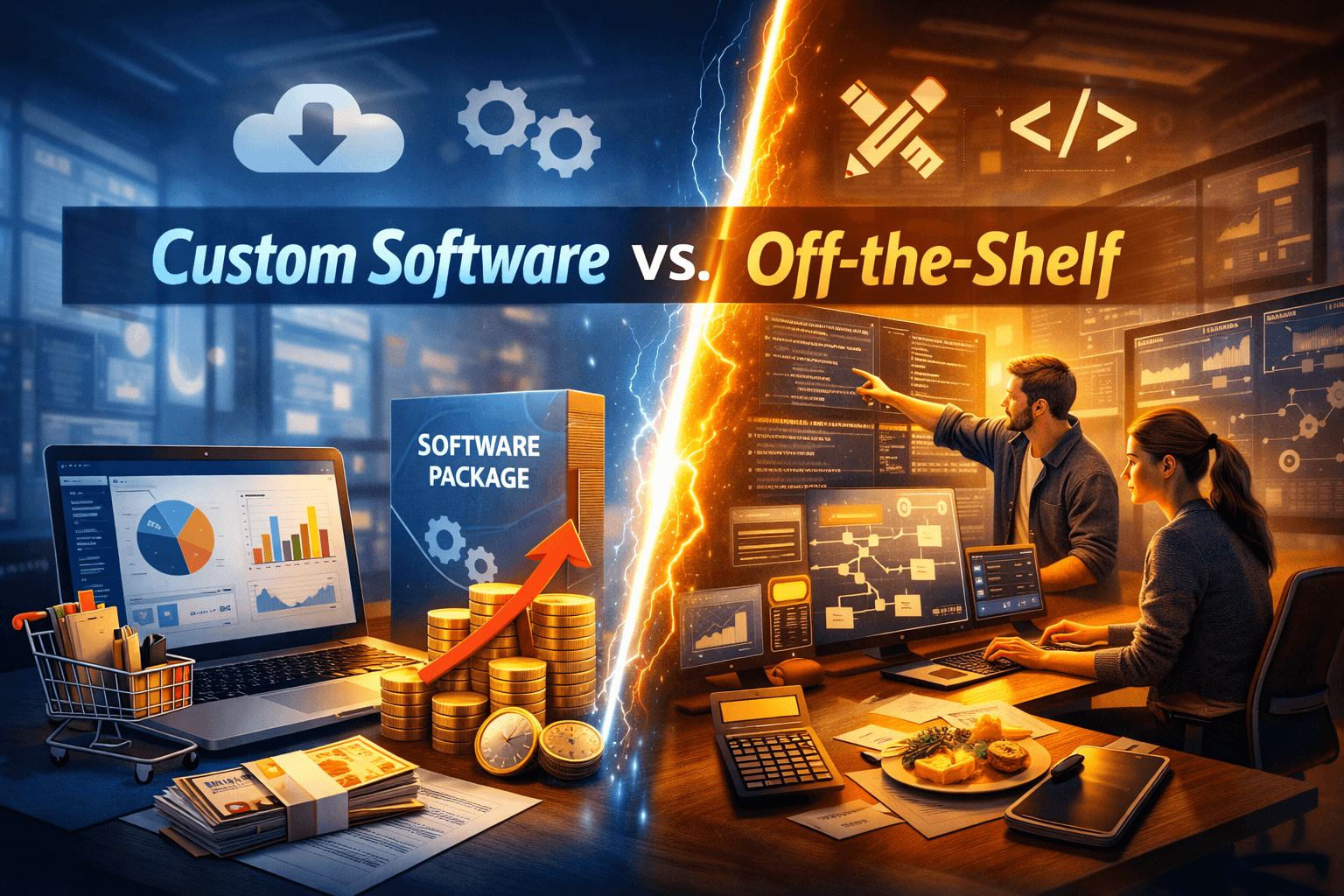 Cover Image for Custom Software vs. Off-the-Shelf: Which is Right for You?